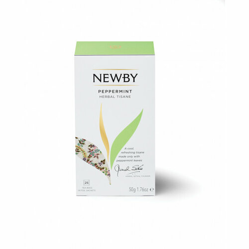 Чай Newby Мята Перечная травяной 25 пакетиков.