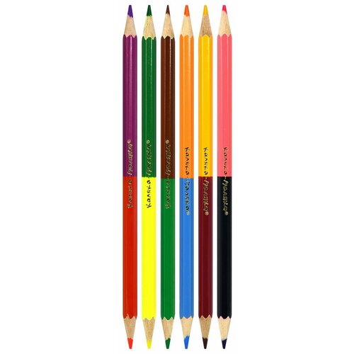 набор цветных карандашей каляка маляка 12 цветов Каляка-Маляка Набор цветных карандашей двухсторонние, 12 цветов