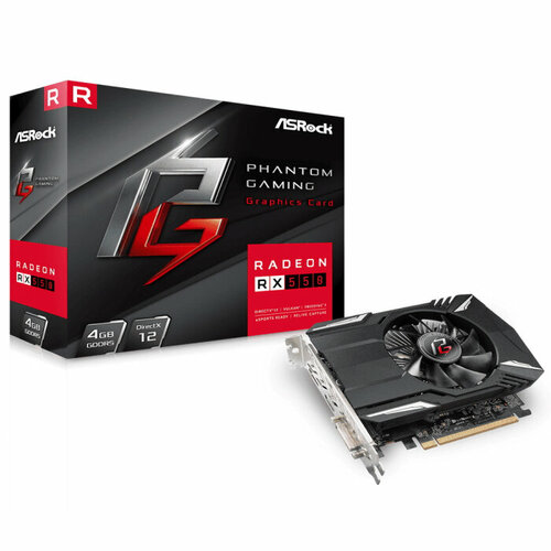 Видеокарта ASRock Phantom Gaming AMD RX 550 4GB RTL PHANTOM G R RX550 4G 970000₽
