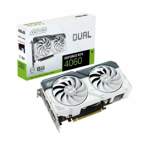 Видеокарта ASUS DUAL-RTX4060-O8G-WHITE RTX4060 HDMI DP38G D6 49038₽