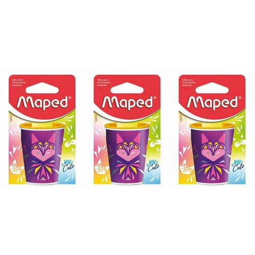 Maped Точилка для карандашей Mini Cute, 3 шт