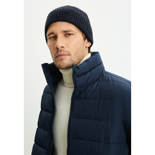 фото Шапка zarina, размер 56-58, синий