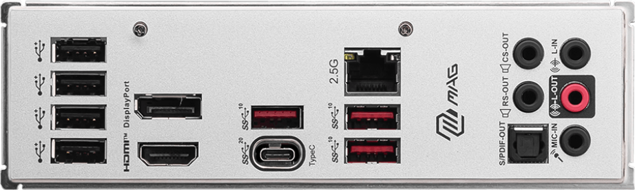 Материнская плата mATX MSI (LGA1700, B760, 4*DDR5 (7800), 4*SATA 6G RAID, 3*M.2, 2*PCIE, 2.5Glan, HDMI, DP, USB Type-C, 3*USB 3.2, - фото №6