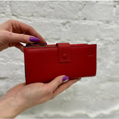 фото Кошелек vermari 3885-1501-4, фактура зернистая, красный