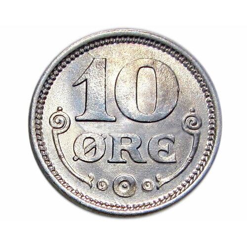 10 эре 1918 Дания UNC