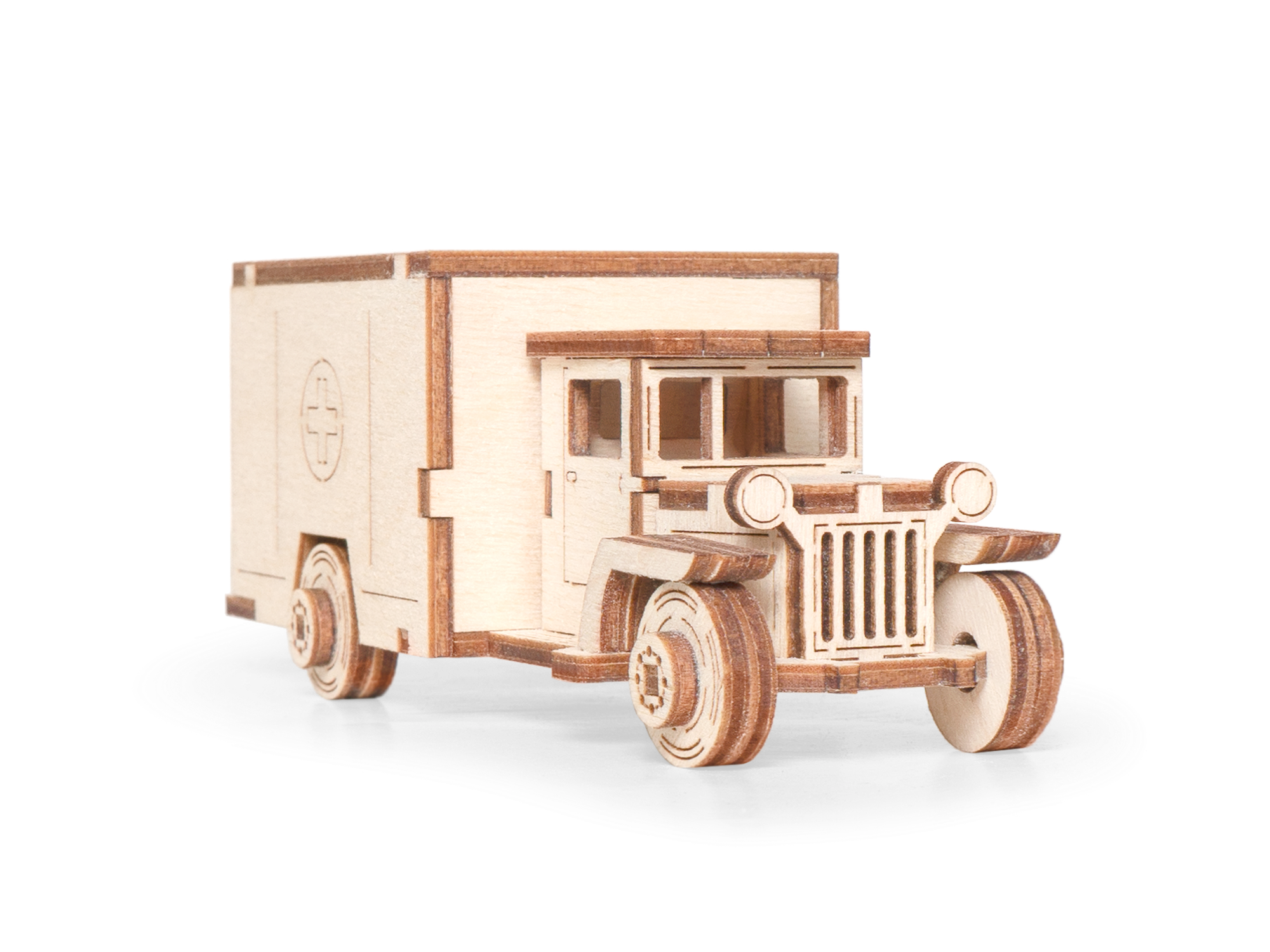 Сборная деревянная модель Lemmo Советский грузовик ЗИС-5м - фото №5