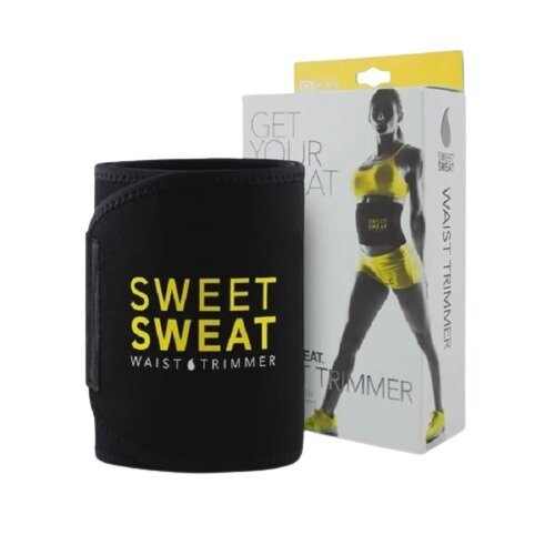 Пояс для похудения Sweet Sweat Waist Trimmer Belt / Пояс корсет универсальный для похудения мужчин и женщин, Желтый