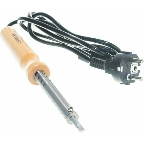 Паяльник STAYER MaxTerm 60 Вт клин с деревянной рукояткой и долговечным жалом 125400₽