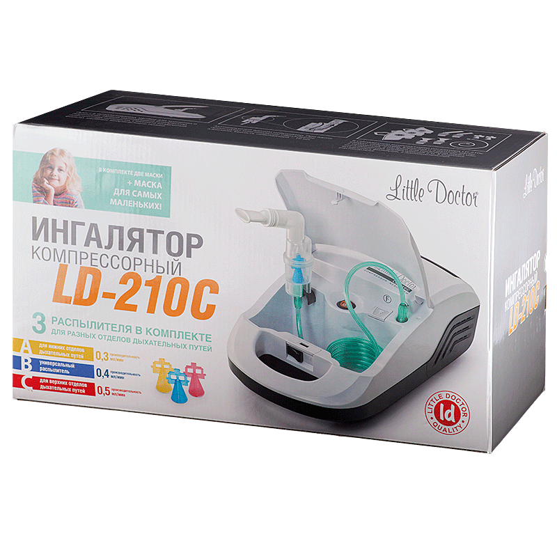 Ингалятор Little Doctor (Литл Доктор) LD-210C компрессорный Little Doctor International - фото №19