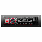 Магнитола для авто Aura AMH-103BT Bluetooth, 2xUSB, micro SD, AUX, RCA (1 пара), красная подсветка кнопок