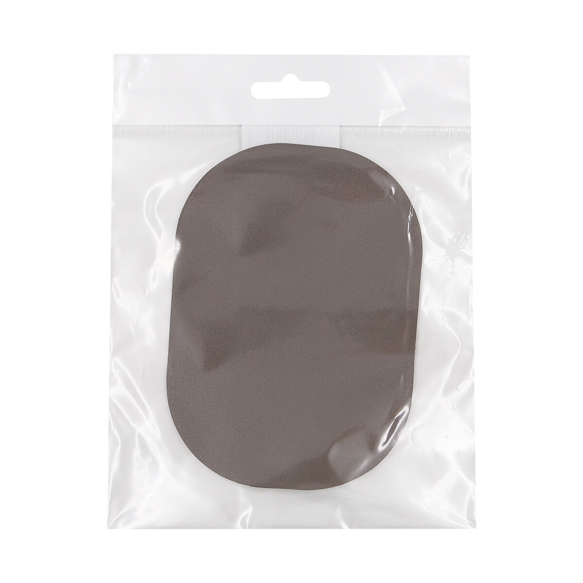 Термозаплатка на одежду под кожу, 10*14 см, 2 шт, серая, Айрис