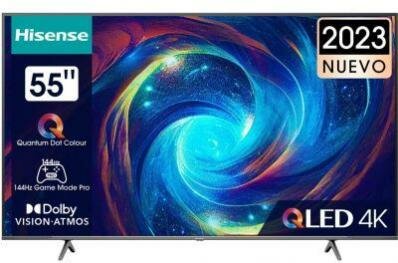 QLED Телевизор 55' HISENSE 55E7KQ черный