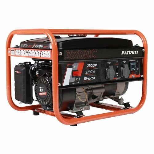 Бензиновый генератор Patriot GRS 3700C, 220/12 В, 2.9кВт [476102101]