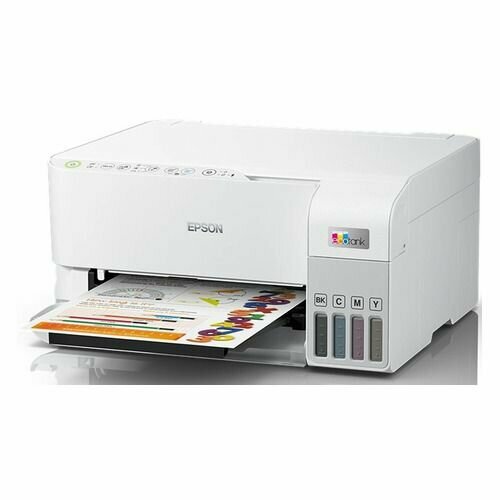 МФУ струйный Epson L3556 цветная печать A4 цвет белый c11ck59504 2627000₽