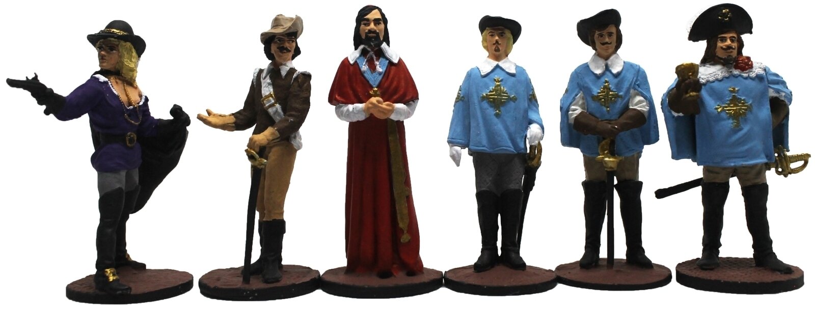 "Киногерои: Четыре мушкетера и Кардинал" №16РТ (6 э) набор оловянных солдатиков сувенирный покрас в картонной коробке