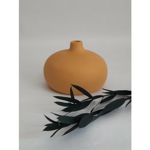 Ваза для сухоцветов Шар желтая 650₽