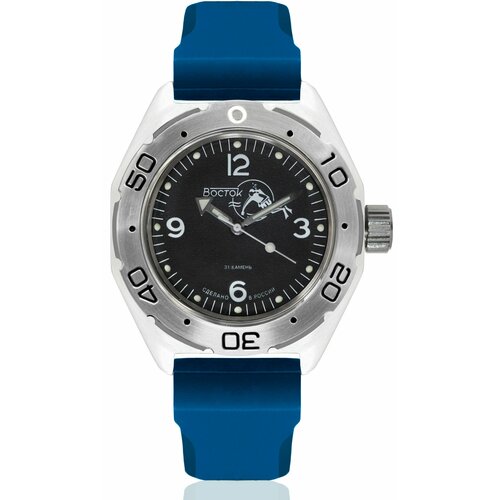 Наручные часы Восток Амфибия, синий наручные часы восток амфибия механические с автоподзаводом амфибия 670919 mesh серебряный
