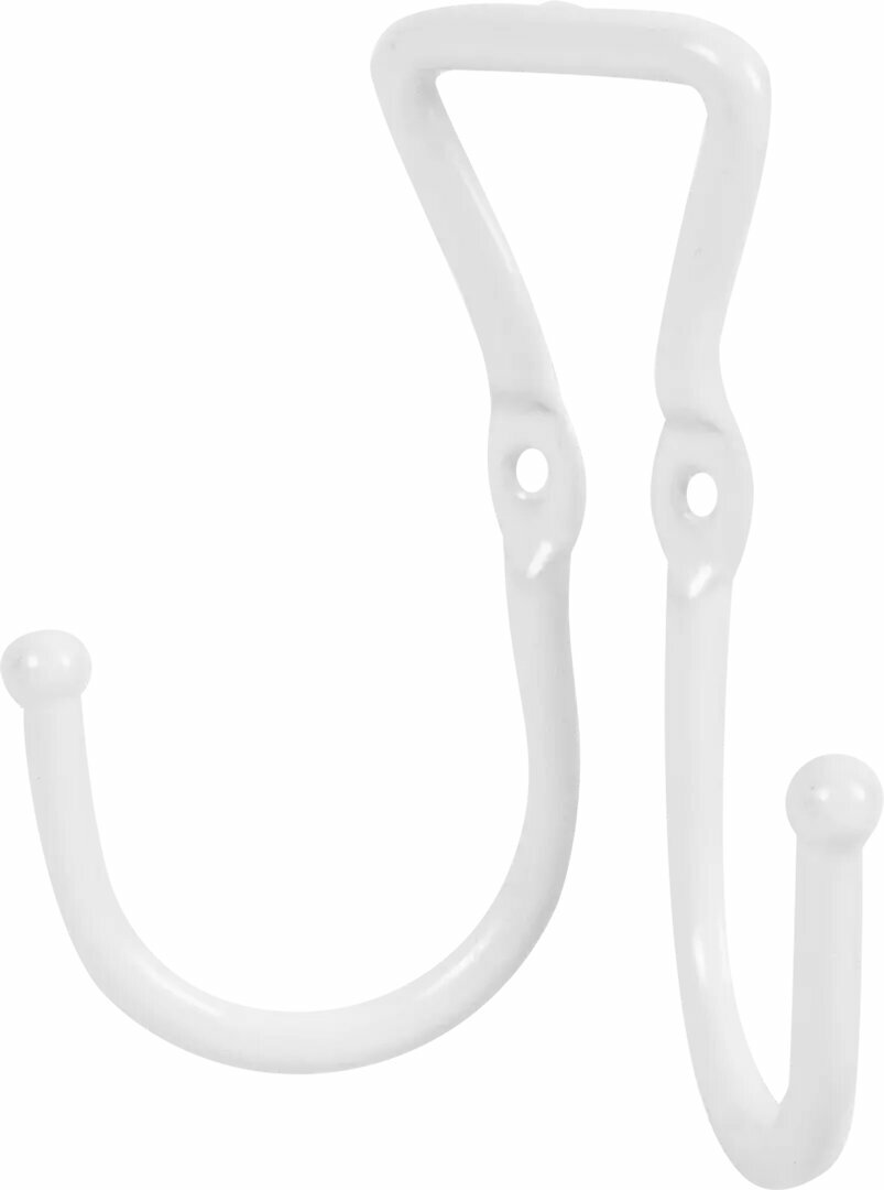 Крючок Swensa Colors металл цвет белый 2 шт