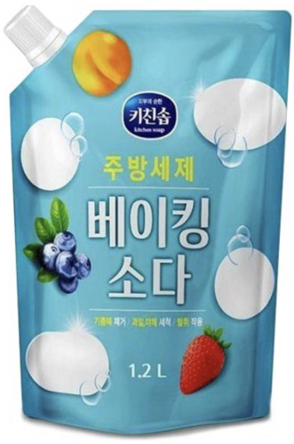 Средство для мытья посуды с пищевой содой 1.2 л [Mukunghwa] Kitchen Soap Baking Soda Kitchen Detergent Refill