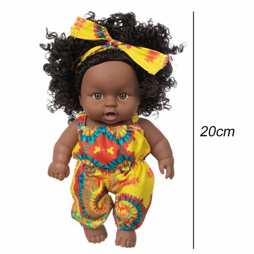 Реалистичная Африканская Черная Кукла
