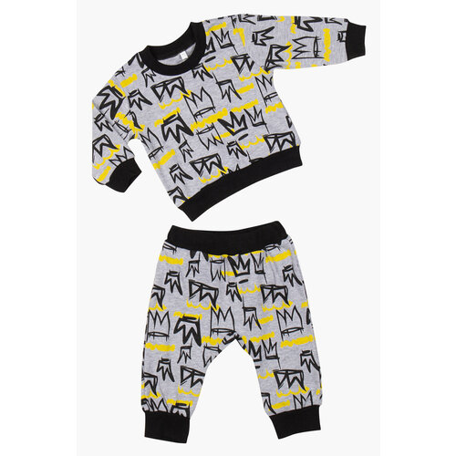 Комплект одежды LITTLE WORLD OF ALENA, размер 92-98, черный, желтый боди little world of alena размер 92 98 желтый