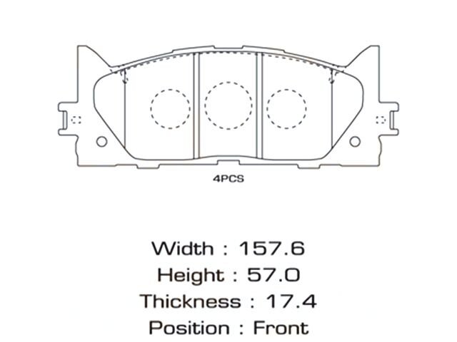 Ms-1521_Колодки Дисковые Передние_ Toyota Camry/Avalon 06> Masuma арт. MS1521