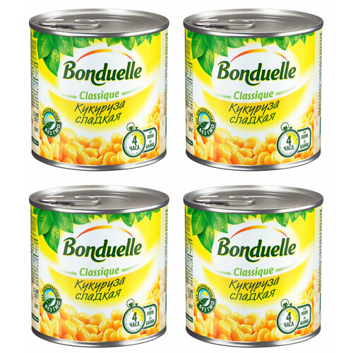 Bonduelle Кукуруза сладкая в зернах, 670 г, 4 шт