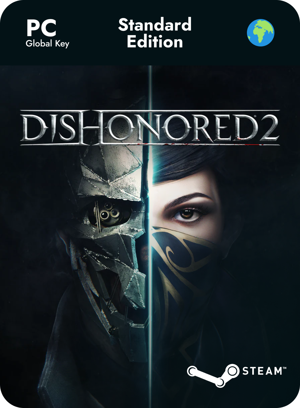 Игра Dishonored 2 Standard Edition для PC, активация Steam, электронный ключ