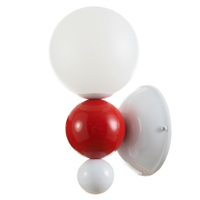 фото Светильник "Луиджи" LED 7Вт 3000-6000К бело-красный 12х25 см