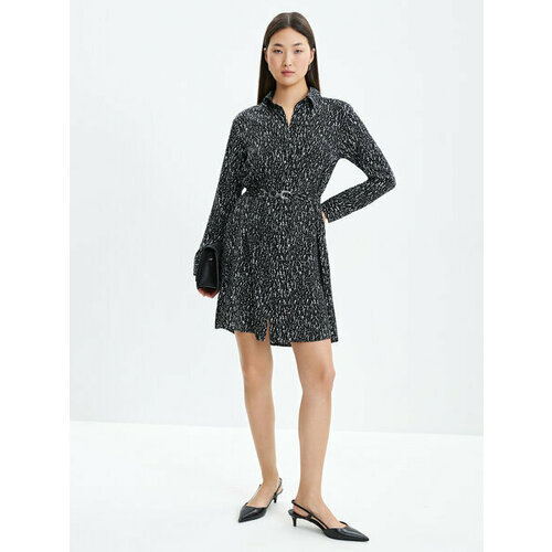 фото Платье zarina, размер xs (ru 42)/170, черный