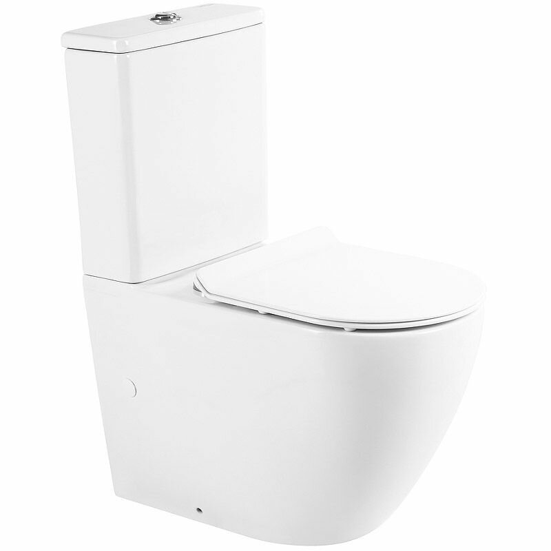 Унитаз-компакт безободковый BelBagno Sfera-R BB2141CPR/BB2111SC