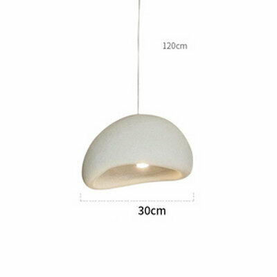 Подвесной светильник в стиле Ваби Саби WABI SABI стиль B (белый 30 см)