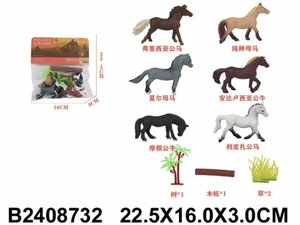 Набор "Лошадки" (6 шт в упак) в п 22,5x16x3 см