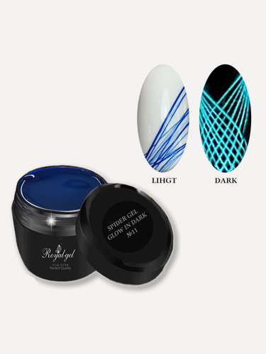 Изображение товара Гель Royal-gel "Паутинка Glow in Dark" 5 мл. SGD11
