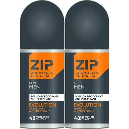 Zip Дезодорант-антиперспирант шариковый мужской EVOLUTION, 150 мл, 2 шт.