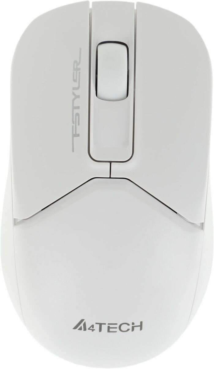 Мышь беспроводная A4Tech Fstyler FG12S, 1200 dpi, USB, белый (FG12S White)