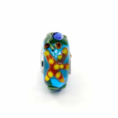 фото Handinsilver ( посеребриручку ) подвеска-шарм из муранского стекла lampwork бирюзовый (1шт)