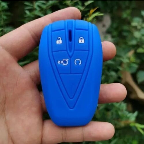 Силиконовый чехол для ключа Changan CS35PLUS CS35 CS55 CS75 Eado UNI-T UNI K Синий tpu fold cover car smart key case holder for changan cs75 eado cs35 raeton cs15 v3 v5 v7 auto key shell keychains accessories