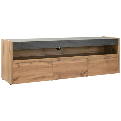 ТВ-тумба KAPIOVI ALOMA, дуб вотан, серый