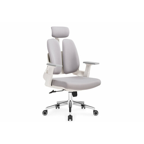 Компьютерное кресло KAPIOVI TIBA, серая ткань, креставина хром