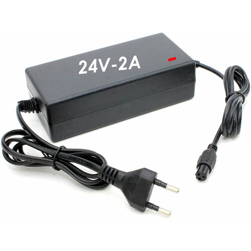 фото Блок питания, зарядное 24v 2a 3 pin 12mm для гироскутеров, моноколес, электросамокатов, электровелосипедов live-pover