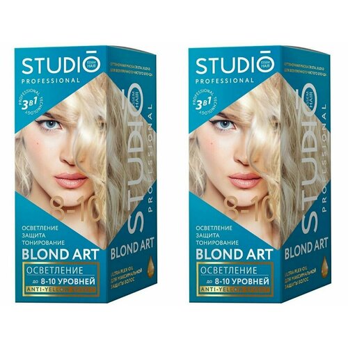 Studio Professional Essem Hair Краска для волос Голографик, Осветление до 10 тонов, 2 x 25 г, 2 уп