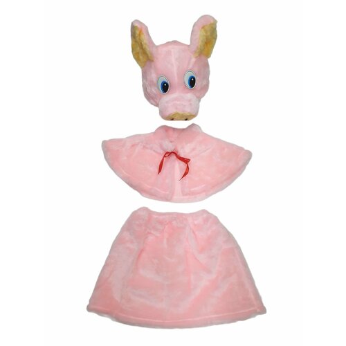 Карнавальный костюм для девочки Свинка Бася размер 110 - 56