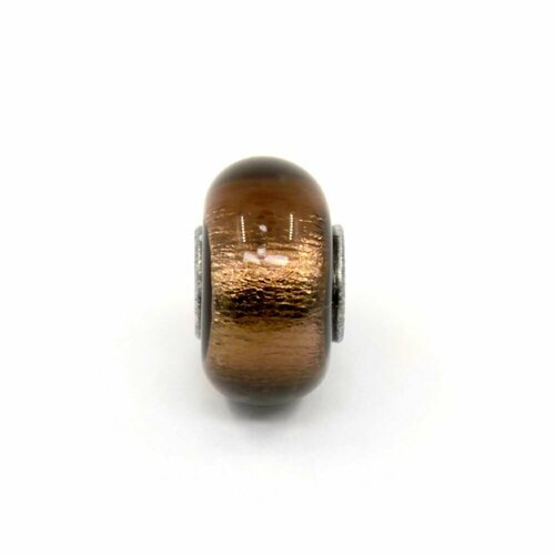 фото Шарм handinsilver ( посеребриручку ) подвеска-шарм из муранского стекла lampwork черный шоколад (1шт), муранское стекло, черный