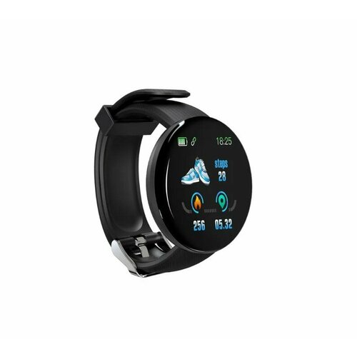 Смарт-часыШагомерМониторинг сна пульса давленияСчетчик калорийЧерный 129000₽