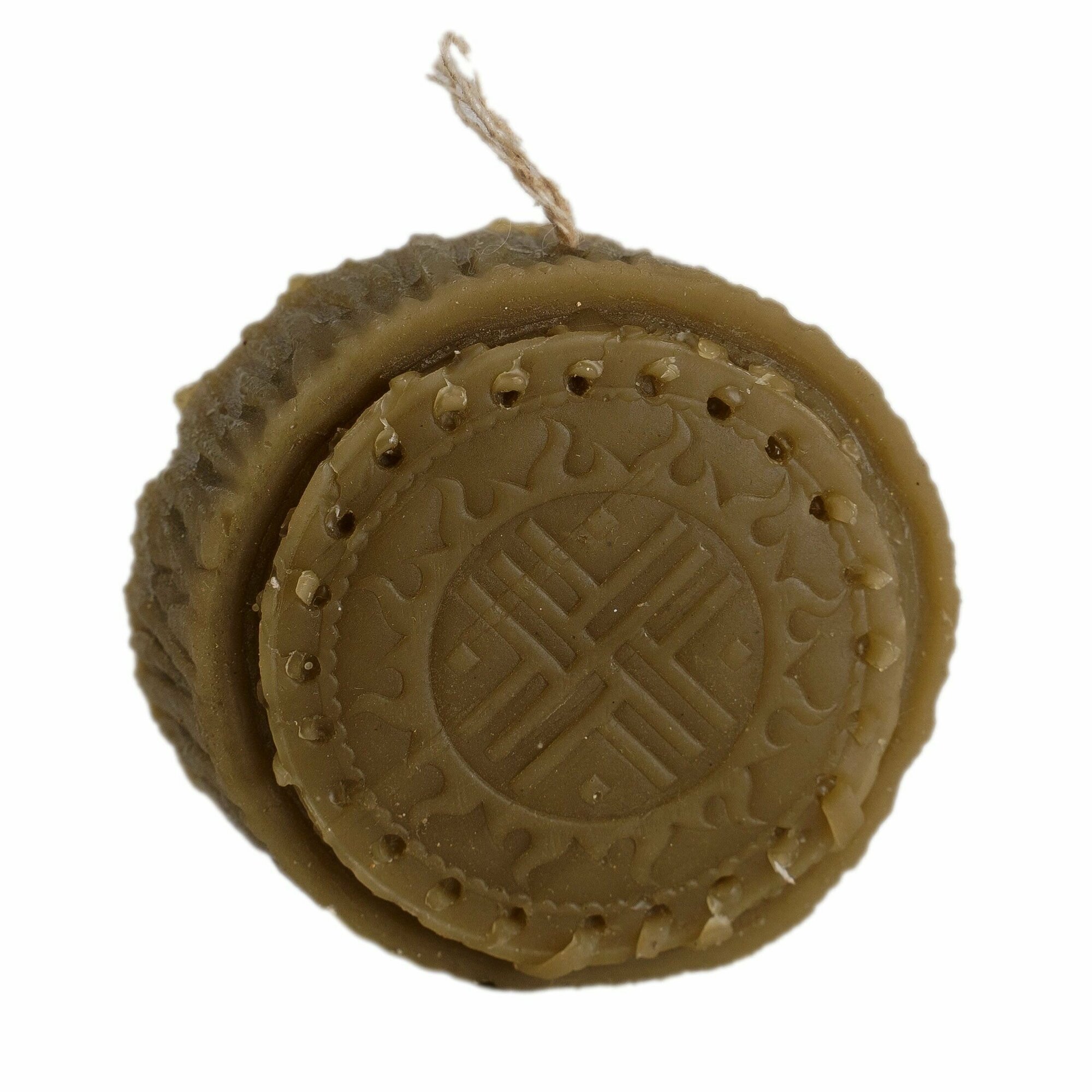 Свеча славянская медовая оберег для дома и путешествий Путник 5 см — фото 1