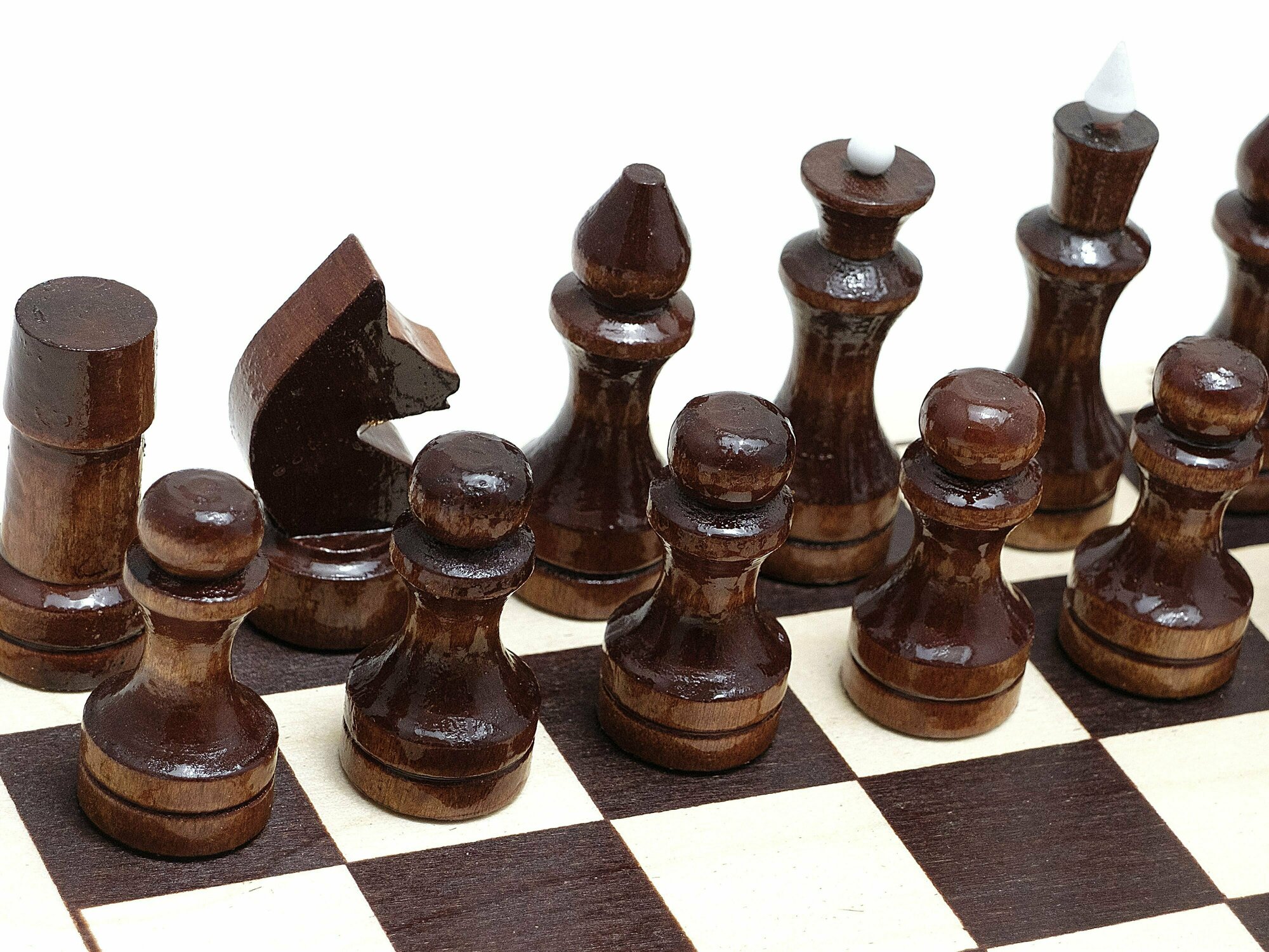Шахматы "Орловская ладья" обиходные лакированные с доской 290*145*38 (Р-1)
