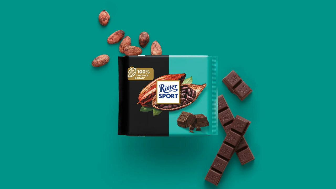 Шоколад темный Ritter Sport (Риттер Спорт) из Никарагуа 61% 100 г