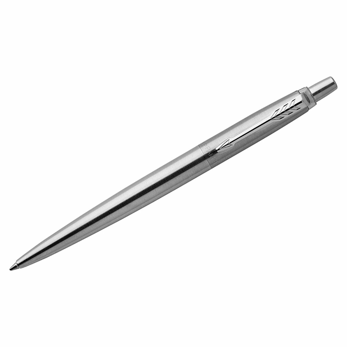 Ручка шариковая Parker "Jotter Stainless Steel CT" синяя, 1.0мм, кнопочн, подарочная упаковка