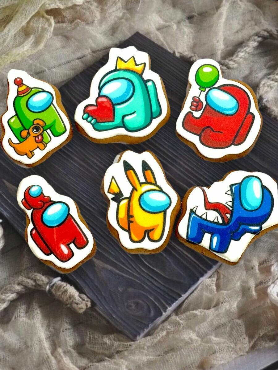 фото Набор имбирных пряников Амонг ас 6шт